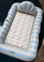 Load image into Gallery viewer, FUNBOY Blue &amp; Green Tanning Pool Lounger
