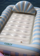 Load image into Gallery viewer, FUNBOY Blue &amp; Green Tanning Pool Lounger
