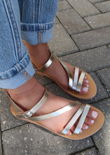 Load image into Gallery viewer, Handmade Greek Gold Leather Sandals
