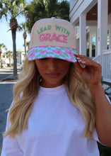 Load image into Gallery viewer, Lead With Grace Floral Trucker
