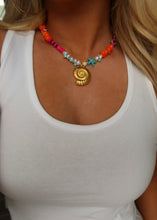 Load image into Gallery viewer, Vibrant Beaded Shell Necklace
