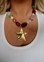 Load image into Gallery viewer, Reese Beaded Star Necklace
