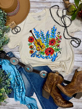Load image into Gallery viewer, Callie Ann Stelter Bluebonnet Howdy Tee
