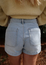 Load image into Gallery viewer, Mickie Light Wash Denim Shorts
