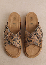 Load image into Gallery viewer, Gianna Leopard Print Buckle Slides
