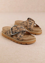 Load image into Gallery viewer, Gianna Leopard Print Buckle Slides
