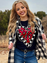 Load image into Gallery viewer, Be Kind Leopard Heart Sweatshirt
