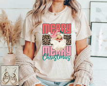 Load image into Gallery viewer, Pink Leopard Santa Merry Christmas
