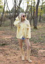 Load image into Gallery viewer, Butter Yellow Front Tie Sweater

