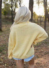 Load image into Gallery viewer, Butter Yellow Front Tie Sweater
