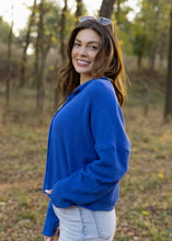 Load image into Gallery viewer, Piper Button Cardigan - Blue
