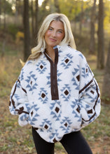 Load image into Gallery viewer, Lenni Geometric Sherpa Fleece Pullover
