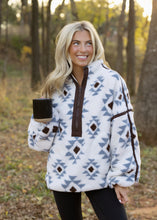 Load image into Gallery viewer, Lenni Geometric Sherpa Fleece Pullover
