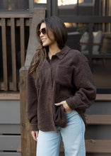 Load image into Gallery viewer, Frostline Mocha Sherpa Shacket
