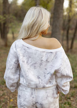 Load image into Gallery viewer, Avery Woodland Camo Off Shoulder Sweatshirt
