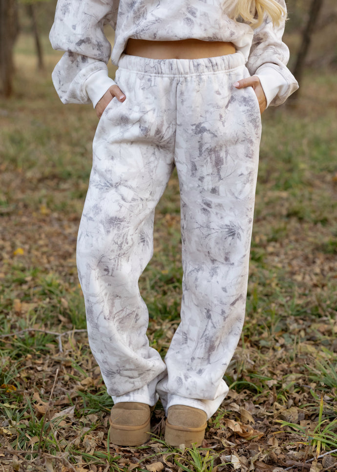 Avery Woodland Camo Wide Leg Sweatpants