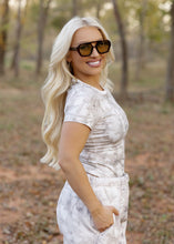 Load image into Gallery viewer, Ashli Woodland Camo Jersey Baby Tee
