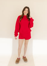 Load image into Gallery viewer, Bright Red Lounge Sweat Shorts
