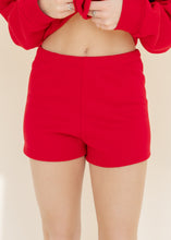 Load image into Gallery viewer, Bright Red Lounge Sweat Shorts
