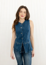 Load image into Gallery viewer, Ford Button Down Denim Vest

