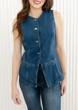 Load image into Gallery viewer, Ford Button Down Denim Vest
