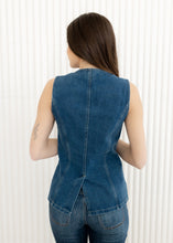 Load image into Gallery viewer, Ford Button Down Denim Vest
