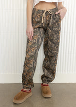 Load image into Gallery viewer, Bayou Dark Woodland Camo Fleece Joggers
