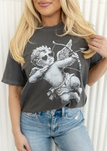 Load image into Gallery viewer, Cupid Half Tone Pepper Grey Tee
