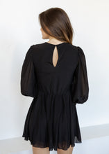 Load image into Gallery viewer, Laura Black Ruffled Romper Dress
