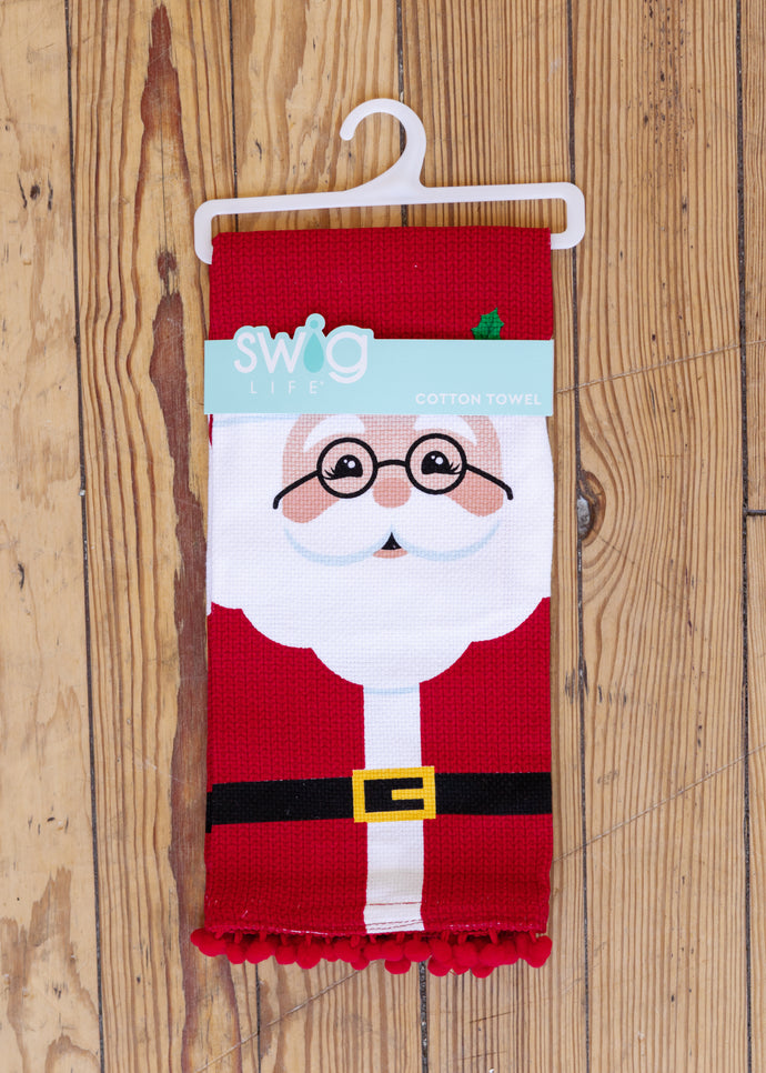 Swig Mr. Claus Tea Towel