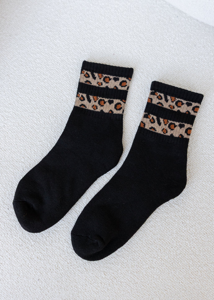 Leopard Print Cozy Socks