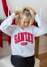 Load image into Gallery viewer, Santa&#39;s Favorite Split Neck Grey Sweatshirt
