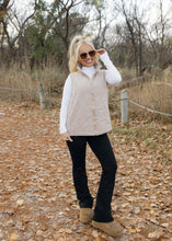 Load image into Gallery viewer, Phoebe Taupe &amp; Leopard Quilted Vest
