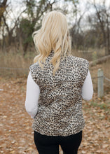 Load image into Gallery viewer, Sophia Leopard Puffer Vest
