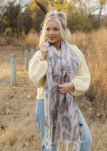Load image into Gallery viewer, Priscilla Pink Leopard Scarf

