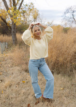 Load image into Gallery viewer, Misted Yellow Textured Sweater
