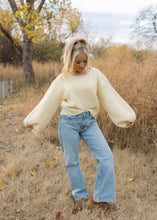 Load image into Gallery viewer, Misted Yellow Textured Sweater
