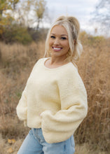 Load image into Gallery viewer, Misted Yellow Textured Sweater

