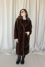 Load image into Gallery viewer, Delaney Luxe Long Brown Fur Coat
