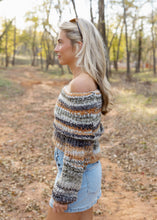 Load image into Gallery viewer, Multi Color Knit Off Shoulder Sweater
