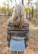 Load image into Gallery viewer, Multi Color Knit Off Shoulder Sweater
