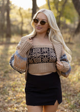 Load image into Gallery viewer, Alpine Taupe Shrug Cardigan &amp; Tube Top set
