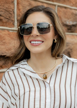 Load image into Gallery viewer, Arden Black &amp; Gold Polarized Sunglasses
