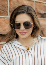 Load image into Gallery viewer, Arden Black &amp; Gold Polarized Sunglasses

