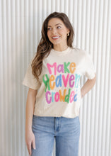 Load image into Gallery viewer, Make Heaven Crowded Fluffy Ivory Tee
