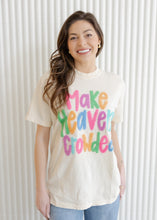 Load image into Gallery viewer, Make Heaven Crowded Fluffy Ivory Tee
