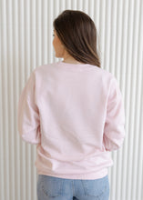 Load image into Gallery viewer, Leopard Bunny Heart Tail Light Pink Sweatshirt
