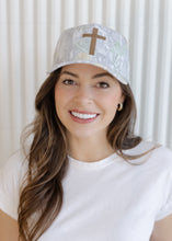 Load image into Gallery viewer, Camo Cross Trucker Hat
