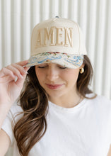 Load image into Gallery viewer, "Amen" Floral Trucker Hat
