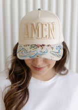 Load image into Gallery viewer, "Amen" Floral Trucker Hat
